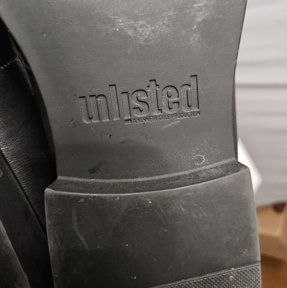 unlisted kenneth cole Sampson Loafer Mens Dress Shoe Size 9.5 Man Made! - Picture 3 of 5